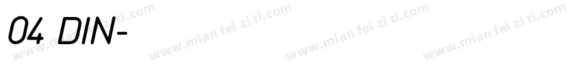 04 DIN字体转换